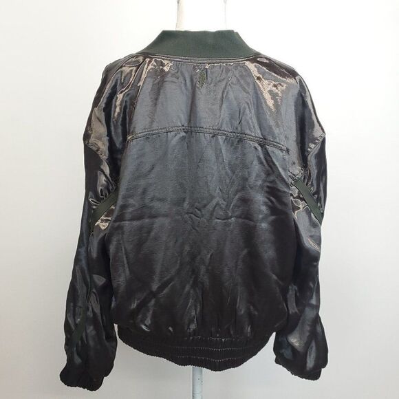 Free People Movement Relay Zip Up Satin Knit Collared Jacket - Picture 6 of 16